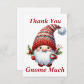 Weihnachtsgnome Dankeschön-Karte Dankeskarte (Vorne/Hinten)