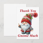 Weihnachtsgnome Dankeschön-Karte Dankeskarte (Vorne/Hinten)