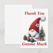 Weihnachtsgnome Dankeschön-Karte Dankeskarte (Vorne/Hinten)