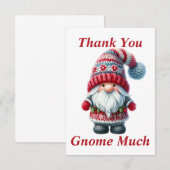 Weihnachtsgnome Dankeschön-Karte Dankeskarte (Vorne/Hinten)