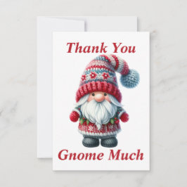 Weihnachtsgnome Dankeschön-Karte Dankeskarte