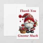 Weihnachtsgnome Dankeschön-Karte Dankeskarte (Vorne/Hinten)