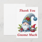 Weihnachtsgnome Dankeschön-Karte Dankeskarte (Vorne/Hinten)