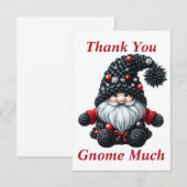 Weihnachtsgnome Dankeschön-Karte Dankeskarte (Vorne/Hinten)