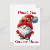 Weihnachtsgnome Dankeschön-Karte Dankeskarte (Vorne/Hinten)