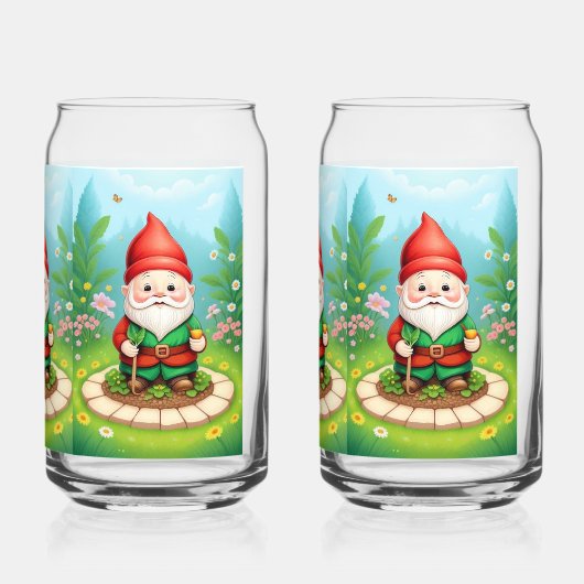 Weihnachtsgnome Dosenglas (Rückseite)