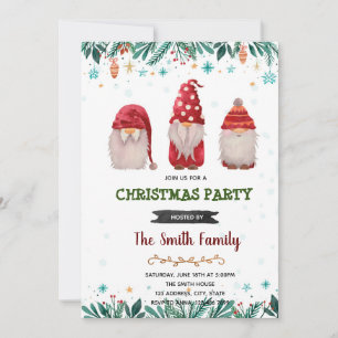 Weihnachtsgnome-Einladung Einladung