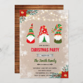 Weihnachtsgnome-Einladung Einladung (Vorne/Hinten)
