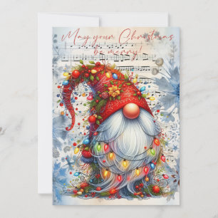 Weihnachtsgnome Feiertagskarte