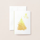 Weihnachtsgnome Folienkarte (Rückseite mit Umschlag)