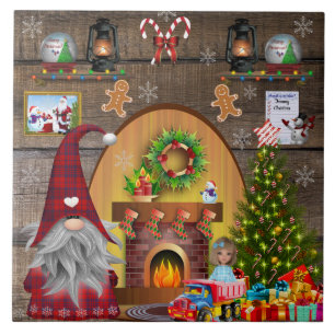 Weihnachtsgnome Frosty Der Snowman Gingerbreman Ma Fliese