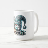 Weihnachtsgnome gemütlich Weihnachtskuschel Kaffeetasse (VorderseiteRechts)