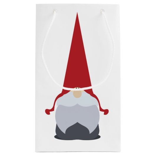 Weihnachtsgnome-Geschenk-Tasche Kleine Geschenktüte (Rückseite)