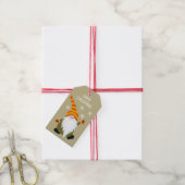 Weihnachtsgnome Geschenkanhänger (Mit Garn)