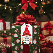 Weihnachtsgnome Geschenkanhänger