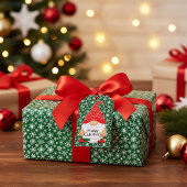 Weihnachtsgnome Geschenkanhänger