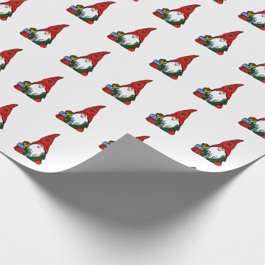 WeihnachtsGnome Geschenkpapier (Ecke)