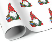 WeihnachtsGnome Geschenkpapier (Rolleneckpunkt)