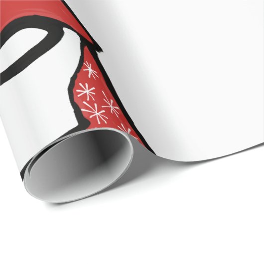 Weihnachtsgnome Geschenkpapier (Rolleneckpunkt)