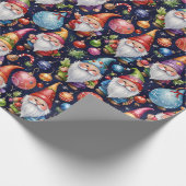 Weihnachtsgnome Geschenkpapier (Ecke)