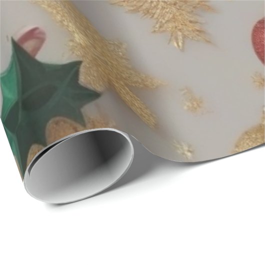 Weihnachtsgnome Geschenkpapier (Rolleneckpunkt)