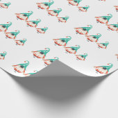 Weihnachtsgnome Geschenkpapier (Ecke)