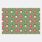 Weihnachtsgnome Geschenkpapier Set (Vorderseite)