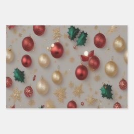 Weihnachtsgnome Geschenkpapier Set