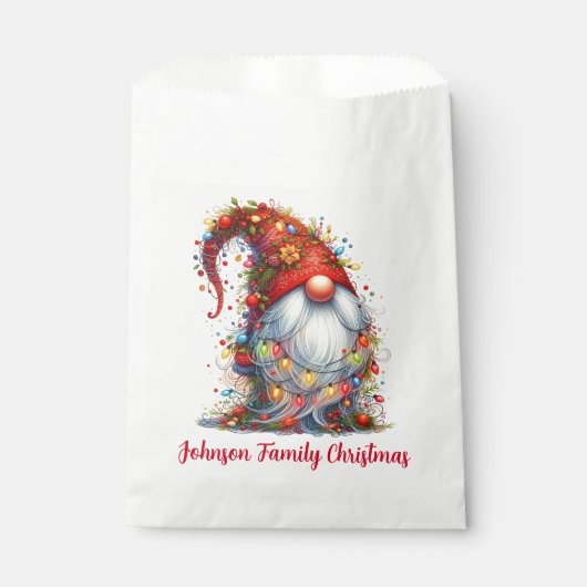 Weihnachtsgnome Geschenktütchen (Vorderseite)
