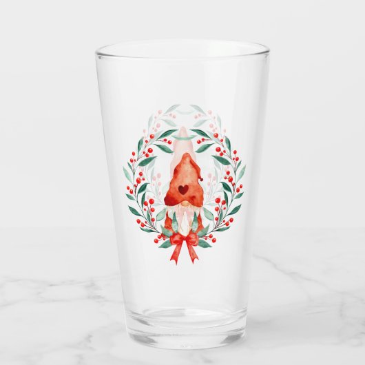 Weihnachtsgnome Glas (Rückseite)