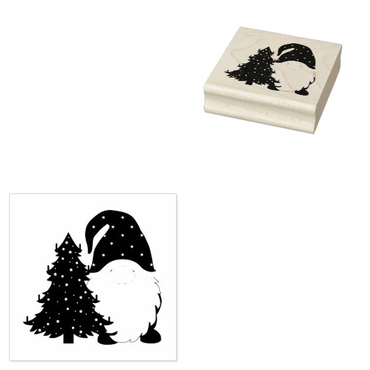 Weihnachtsgnome Gummistempel (Stempel)