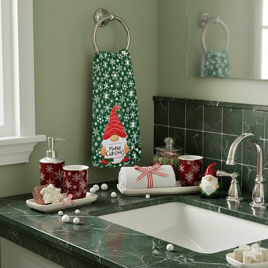 Weihnachtsgnome Handtuch