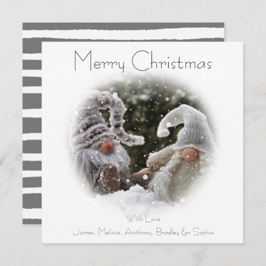 Weihnachtsgnome | Imp | Weihnachtskarte Feiertagskarte (Vorne/Hinten)