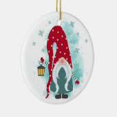 Weihnachtsgnome Keramik Ornament (Rechts)