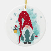 Weihnachtsgnome Keramik Ornament (Vorne)