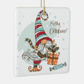 Weihnachtsgnome Keramikornament (Rechts)