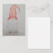 Weihnachtsgnome Mitteilungskarte (Vorne/Hinten)