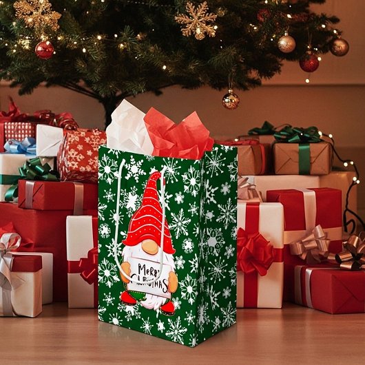 Weihnachtsgnome Mittlere Geschenktüte