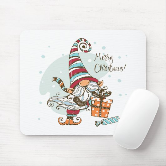 Weihnachtsgnome Mousepad (Mit Mouse)