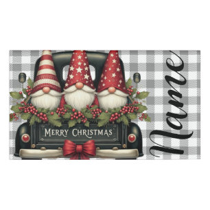 Weihnachtsgnome Namenschild