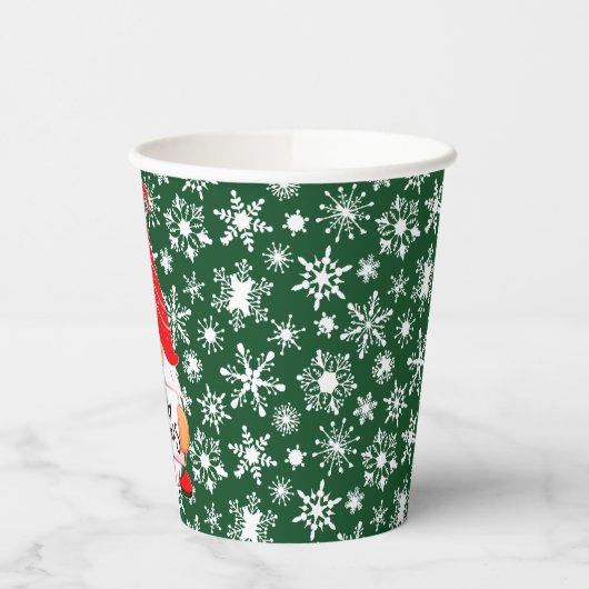 Weihnachtsgnome Pappbecher (Links)