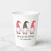 Weihnachtsgnome Pappbecher (Rückseite)