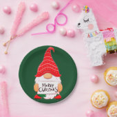 Weihnachtsgnome Pappteller (Party)