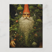 Weihnachtsgnome Postkarte (Vorderseite)