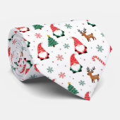 Weihnachtsgnome Reindeer Pattern Krawatte (Gerollt)