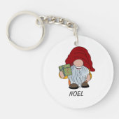 Weihnachtsgnome Schlüsselanhänger (Vorderseite)