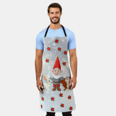 Weihnachtsgnome-Schürze Schürze (Getragen)