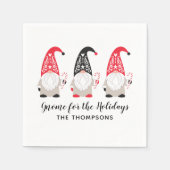 Weihnachtsgnome Serviette (Vorderseite)