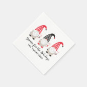 Weihnachtsgnome Serviette (Ecke)
