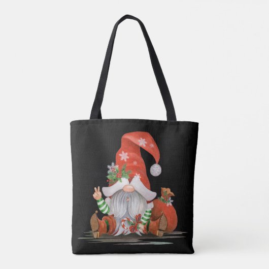 Weihnachtsgnome Tasche (Rückseite)